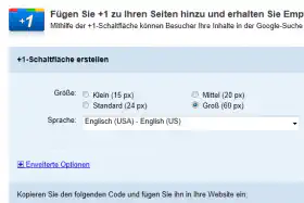 Wie man den +1 Button einbaut