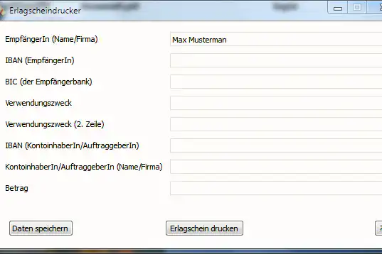 Erlagscheindrucker für Österreich