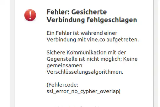 vine.co only supports RC4 ciphers
